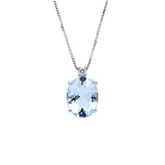 Collar Babila Milano Mujer Bacia_Mi in Oro blanco Acquamarina 1.69 Ct 103157 1.58 - 103157 1.58